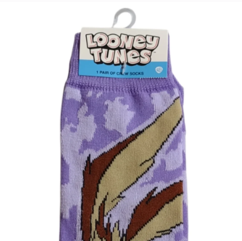 Looney Tunes Wile E. Coyote Crew Socks  Men's Unisex  Bundle And Save